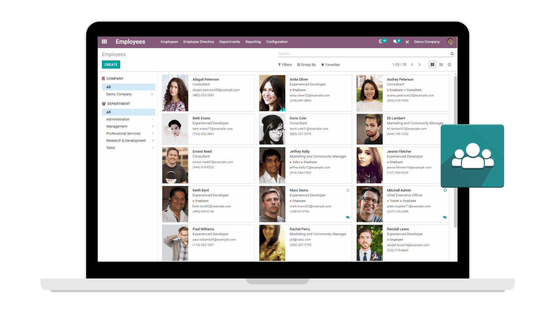 Odoo medewerkers app Odoo medewerkers app