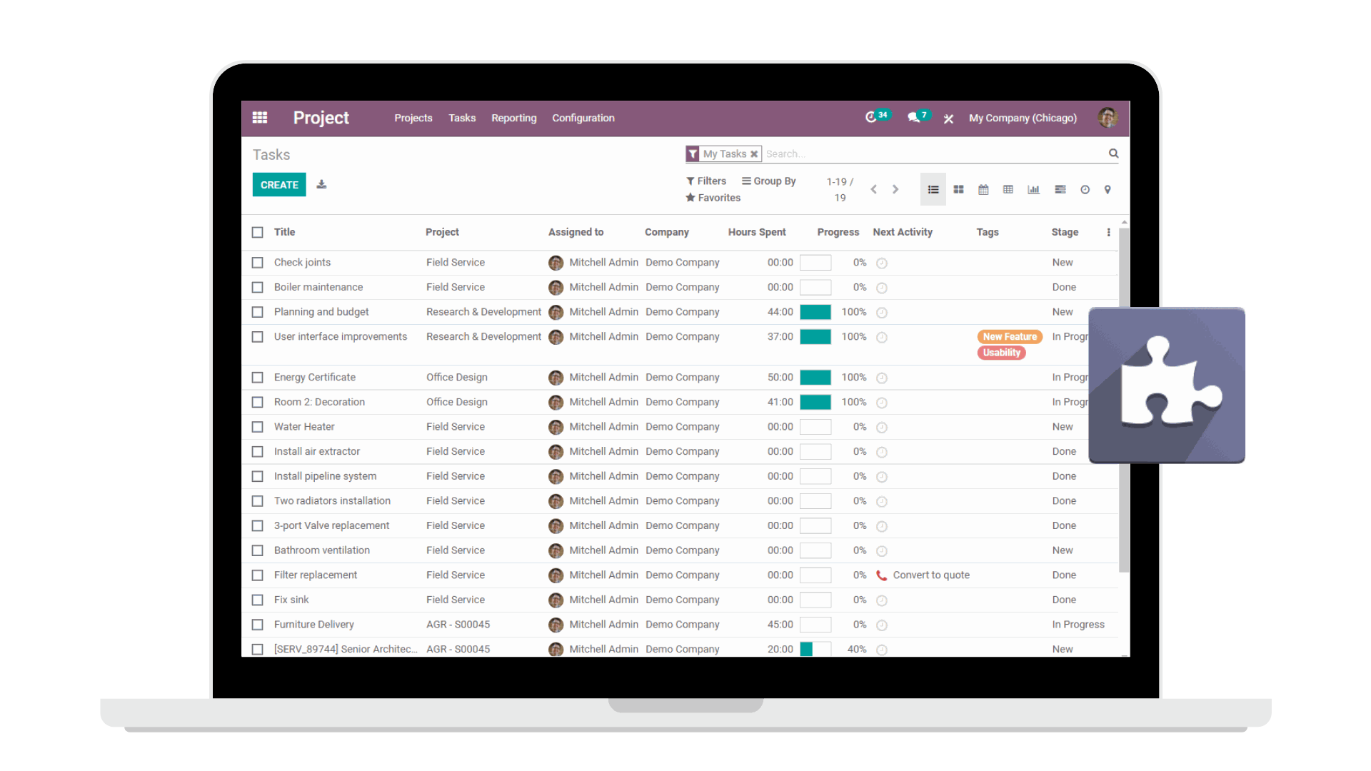 Odoo project app Odoo project app