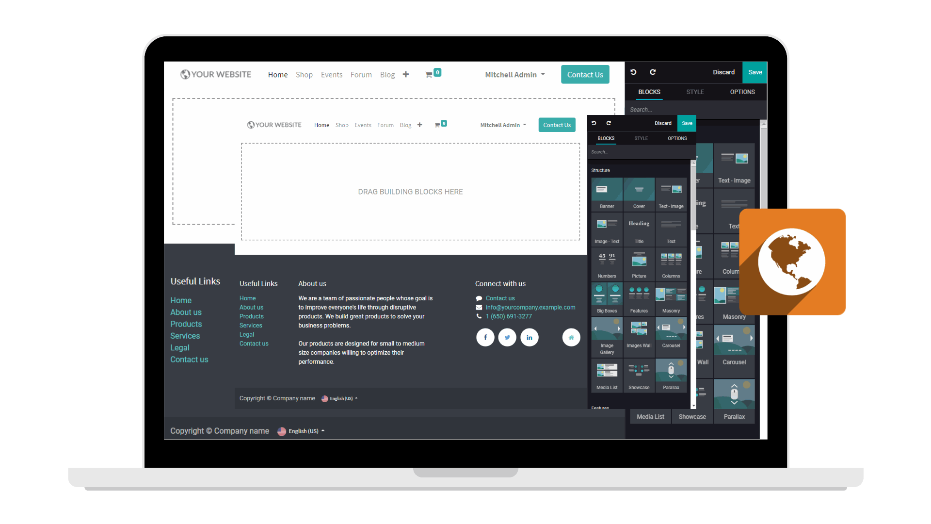 Odoo website builder app Odoo website builder app