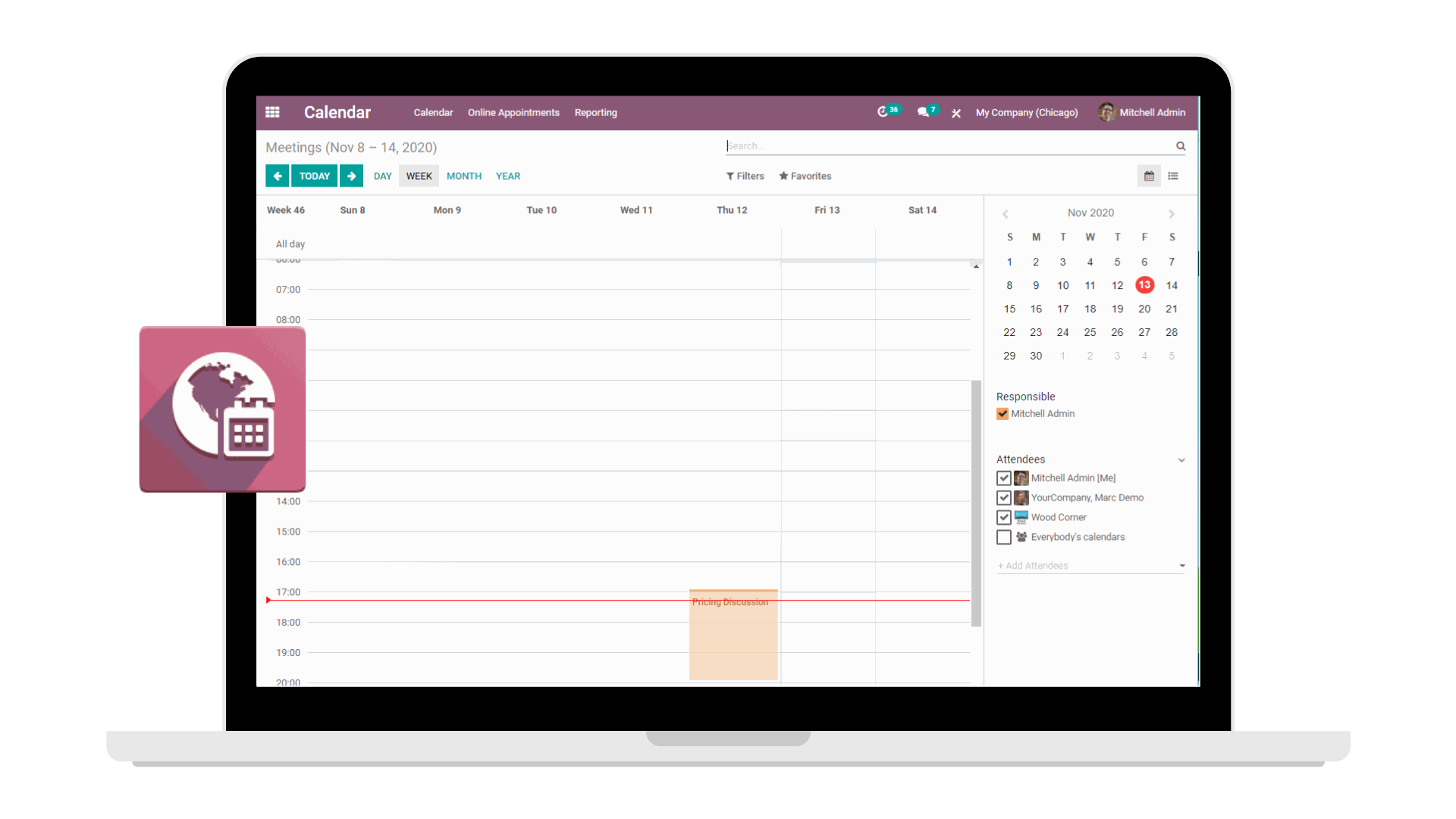 Odoo afspraken app Odoo afspraken app