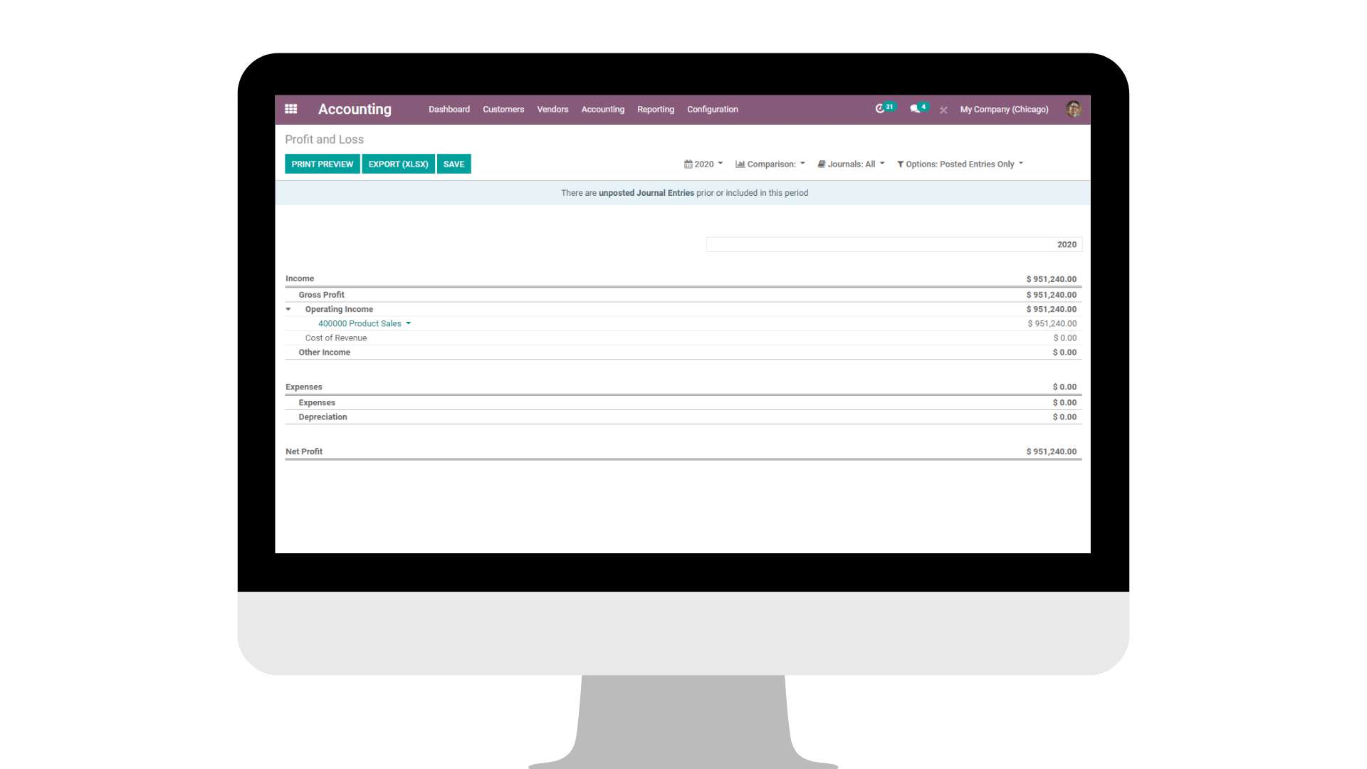 Odoo accounting app